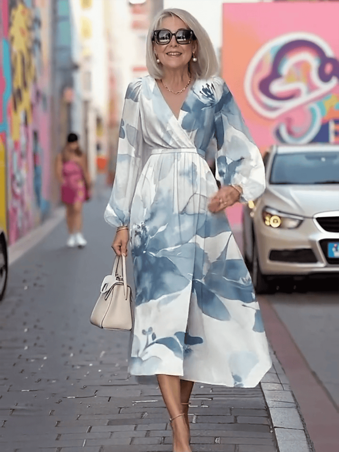 Meloni | Floral 3D Print Maxi Dress