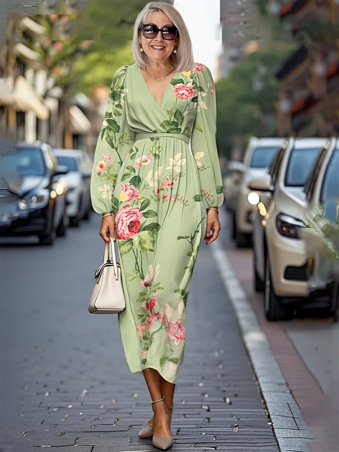 Meloni | Floral 3D Print Maxi Dress