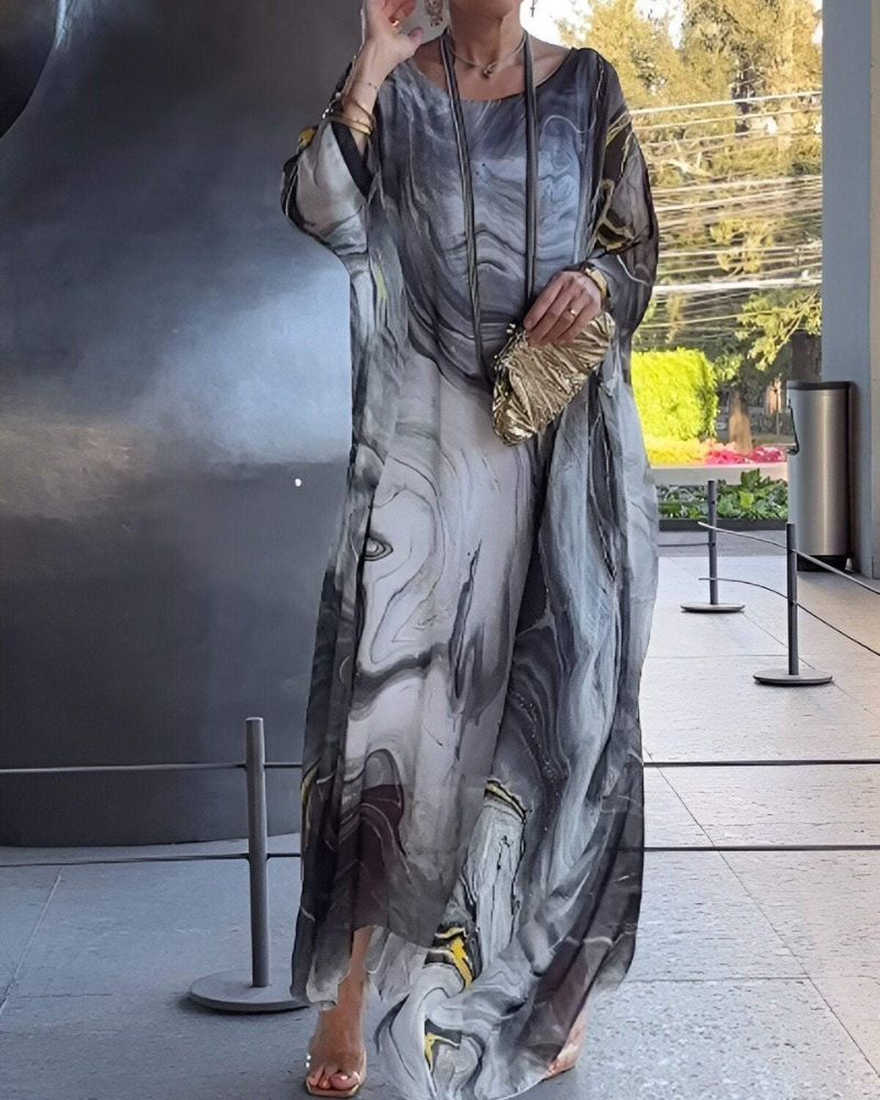 AMAYA - Chic Chiffon Dress