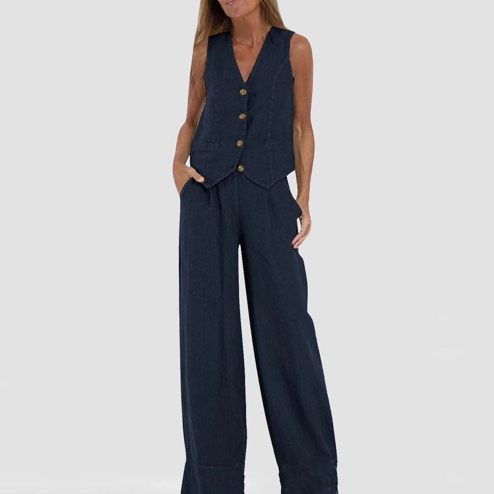 Celine Vest & Pants Set