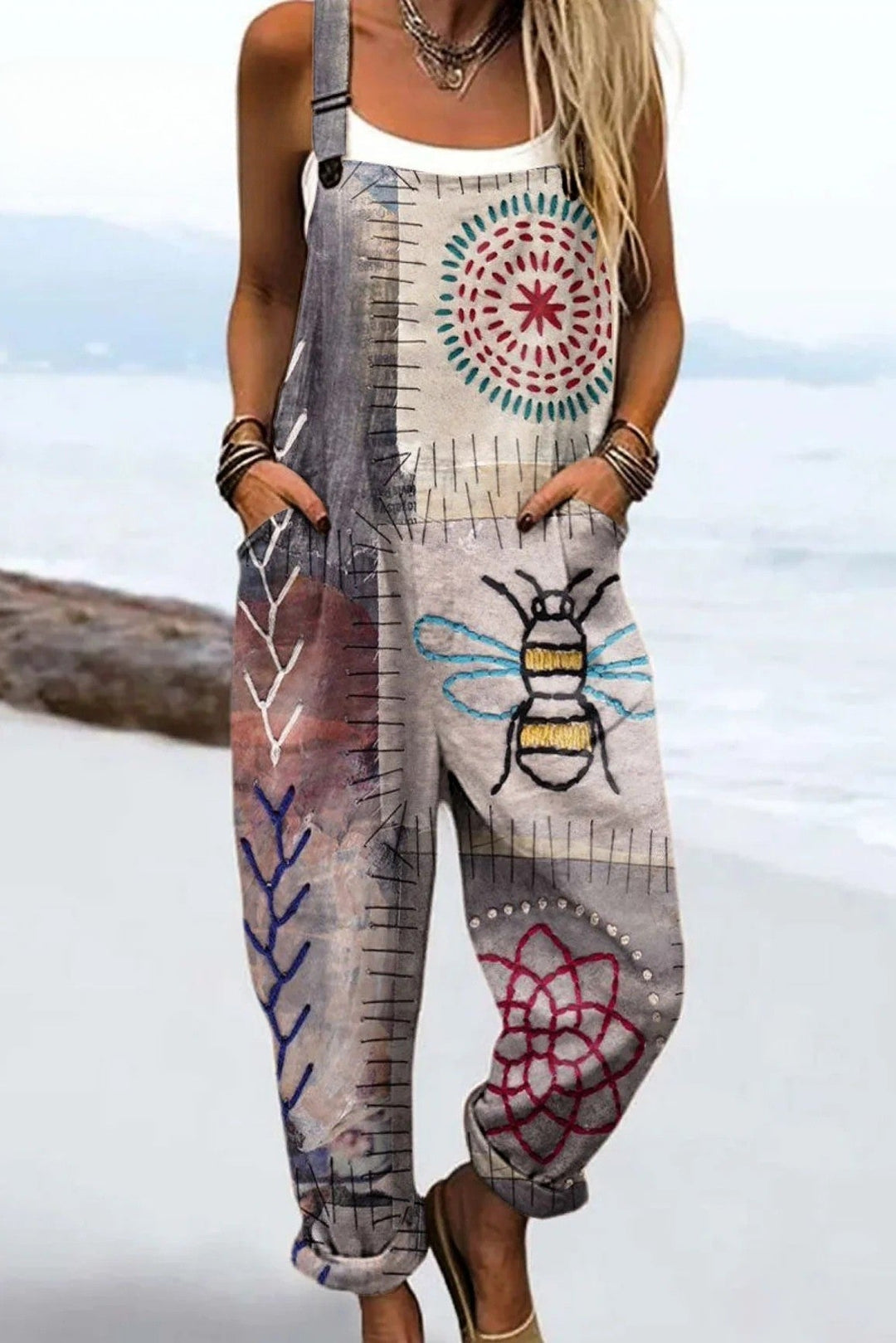 Meadow-Inspired Folk Jumpsuit