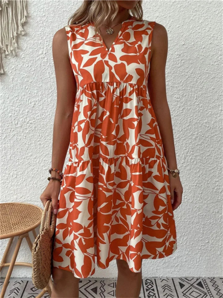 Allegra – Summer Leaf Dress