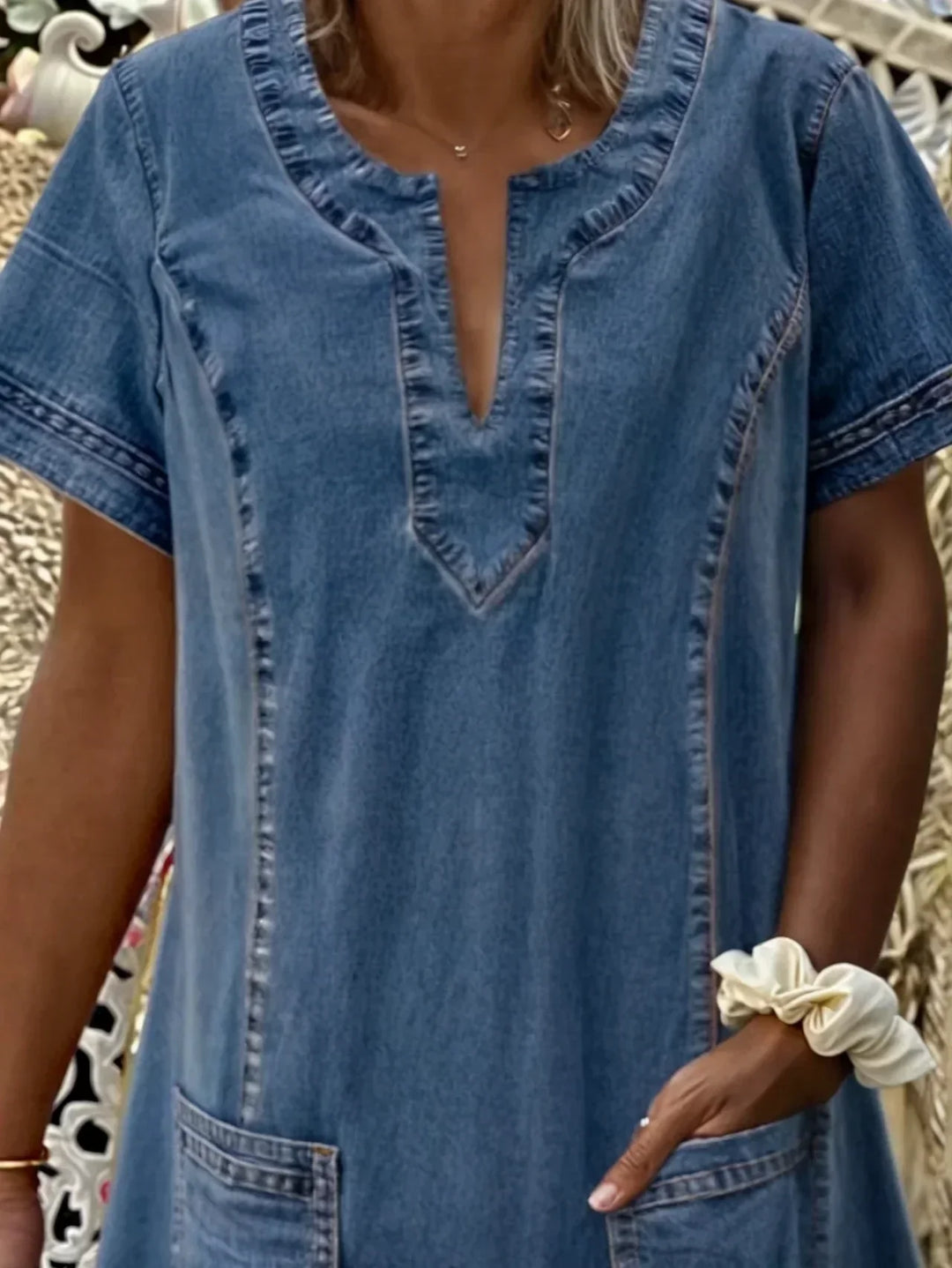 Jeanina® | Cozy Denim Dress