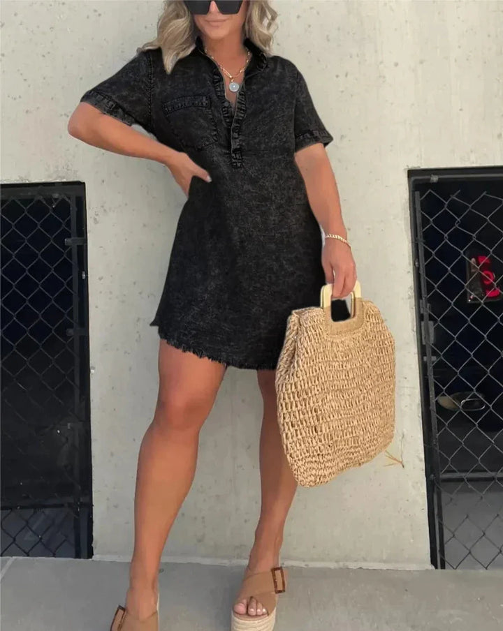 Adanni - Denim Shirt Dress Style