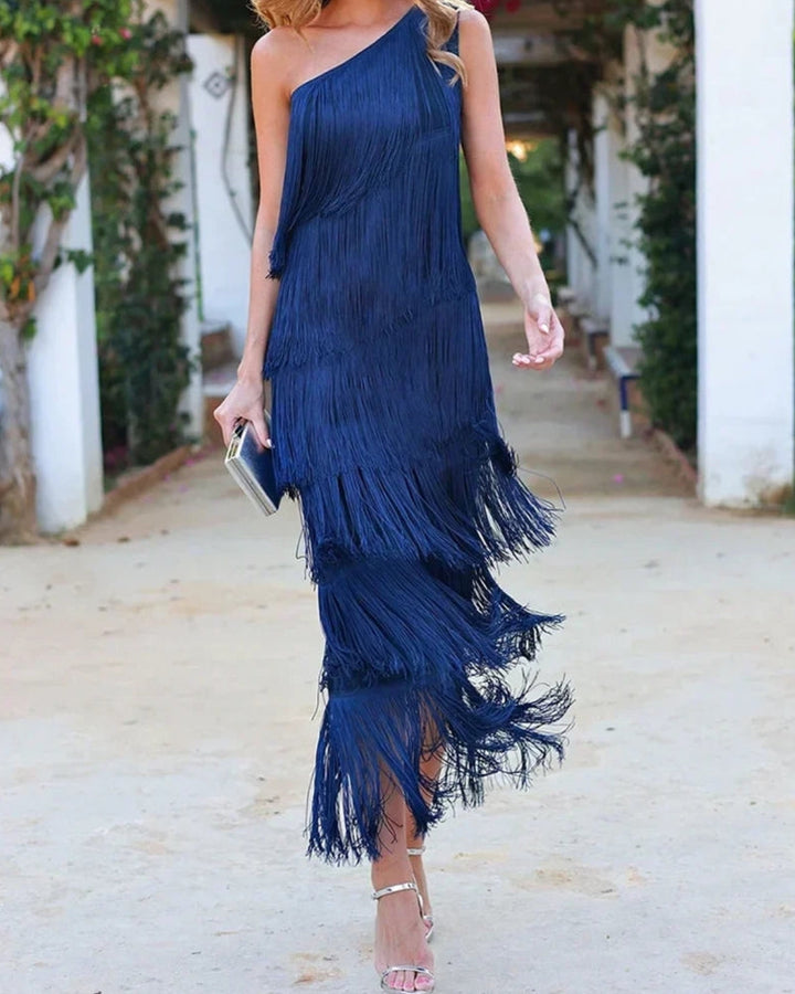 LAURA | FRINGE LONG DRESS