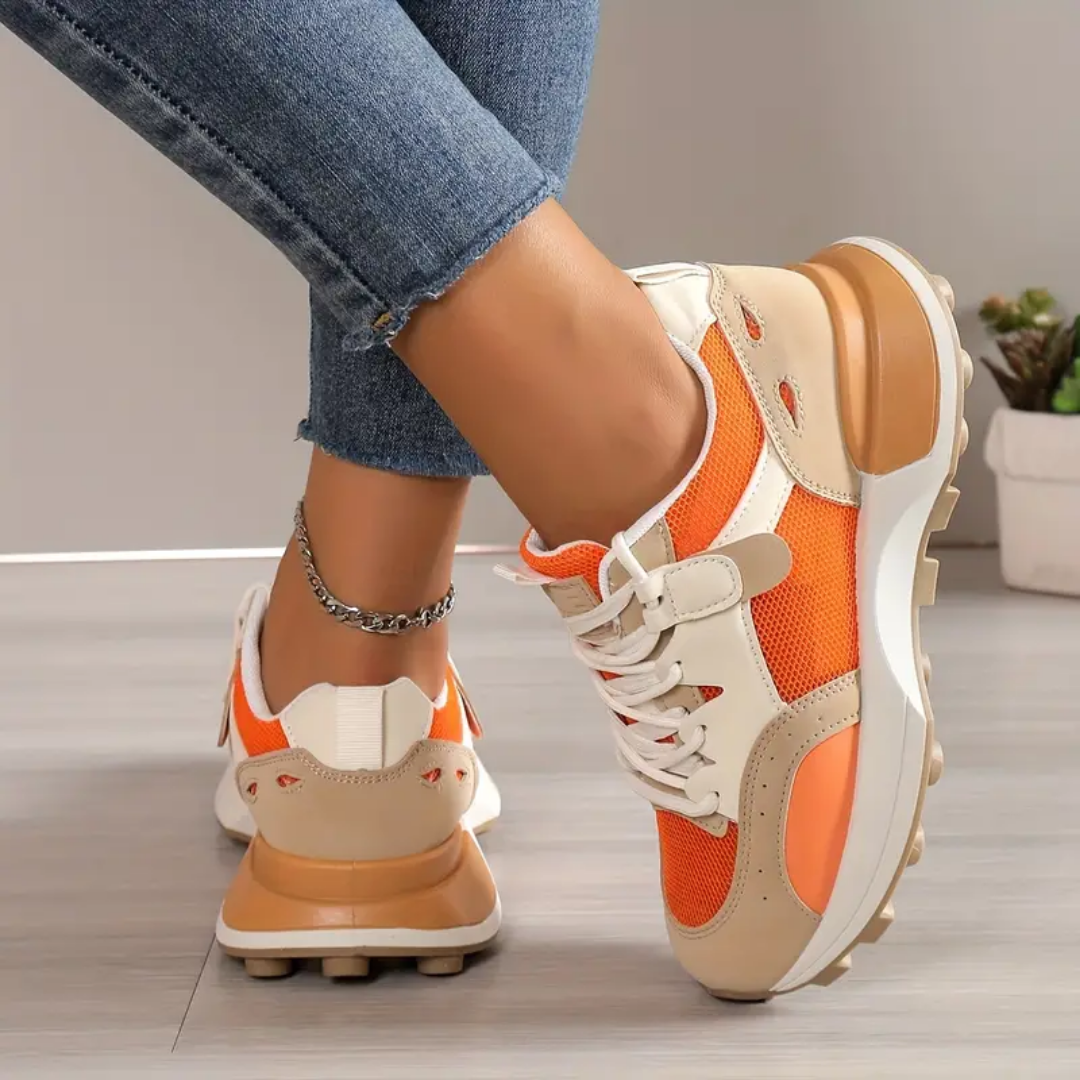 Kate - Relaxed Ladies Colour Block Sneakers