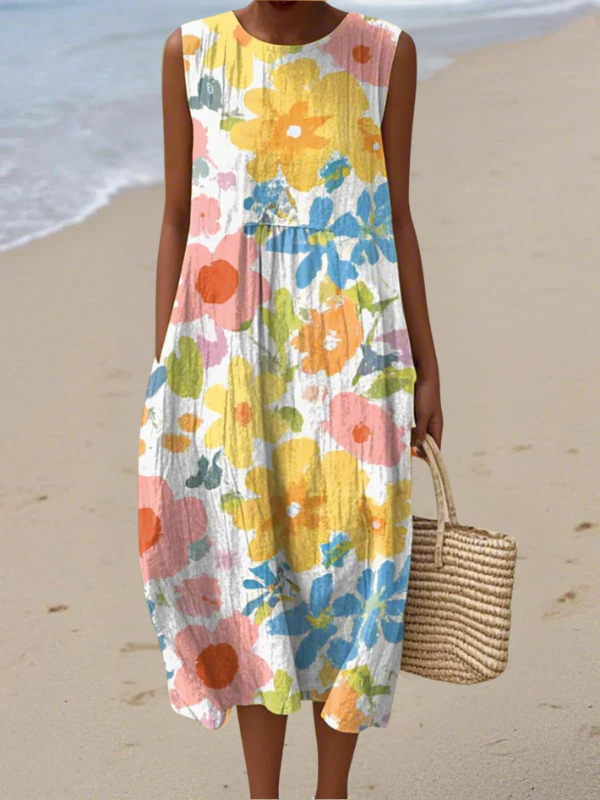 Talia - Casual Midi Dress for Everyday Wear