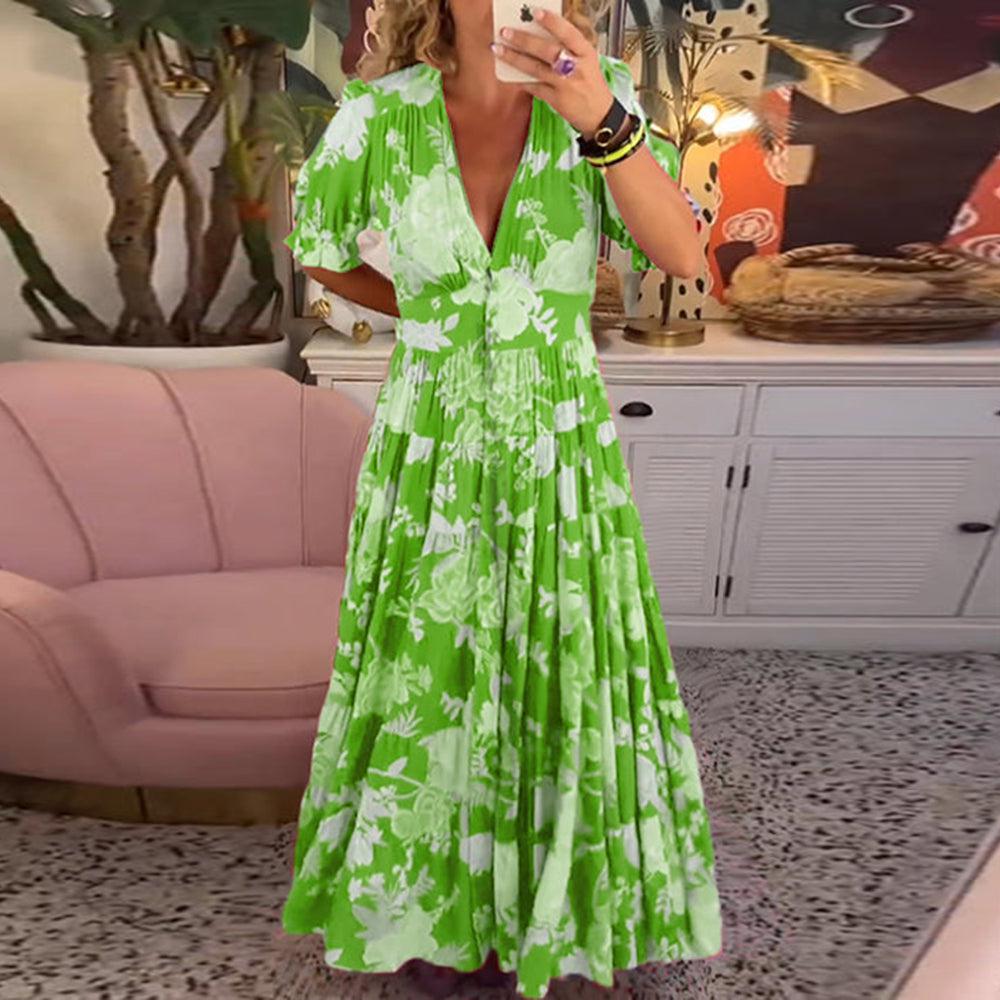 Rosae | Effortlessly Beautiful Vibrant Floral Maxi Dress