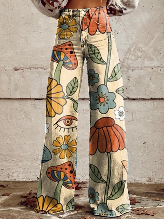 Giana | Retro Wide-Leg Trousers