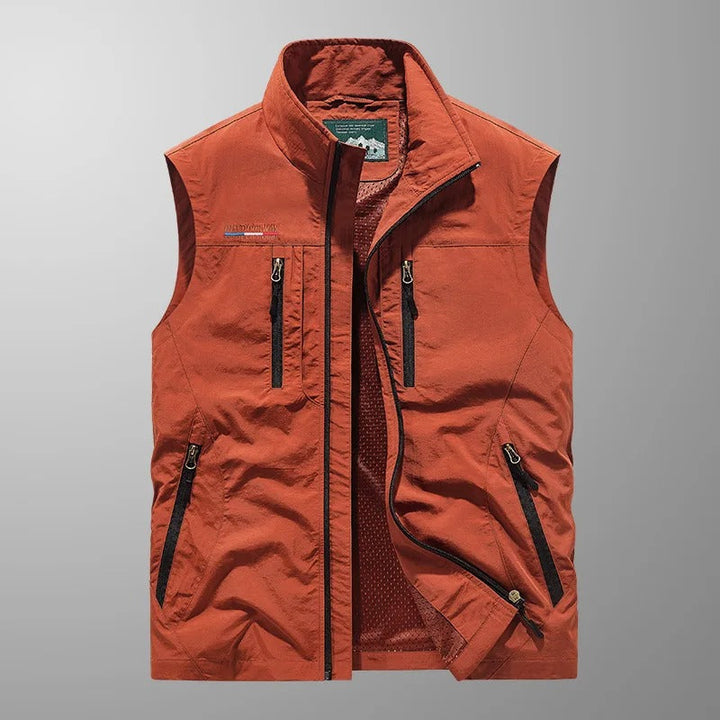 Stuart - Multi-Pocket Breathable Outdoor Cargo Vest