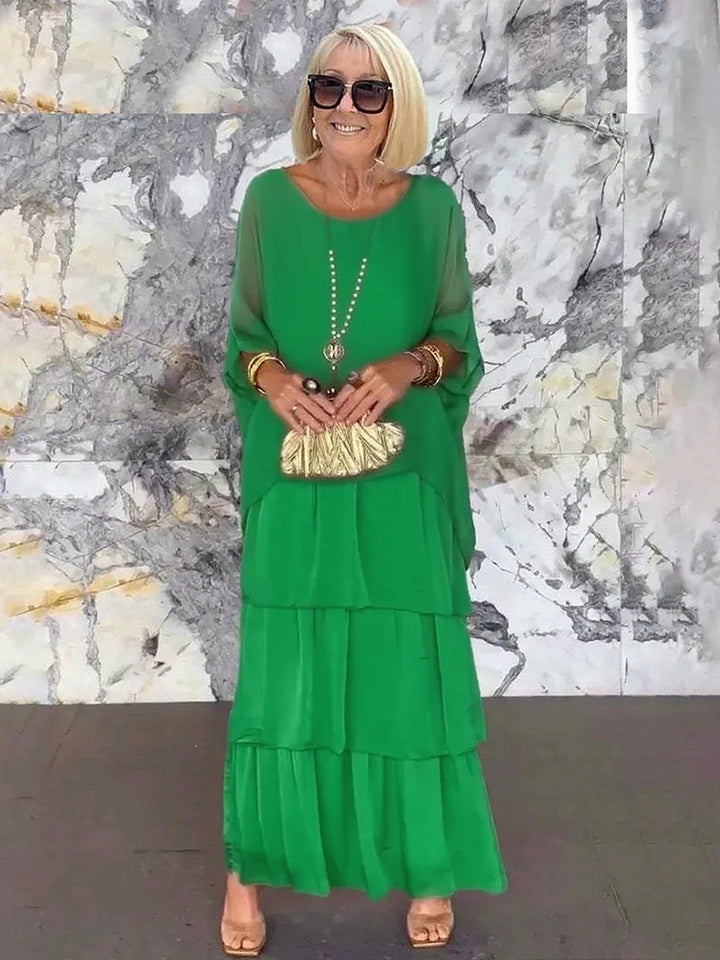 Fiona Gradient Clover Art Print Dress