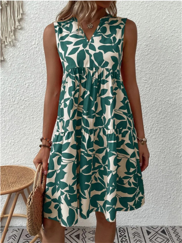 Allegra – Summer Leaf Dress