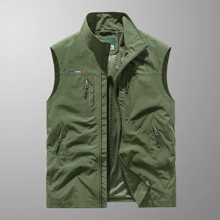 Stuart - Multi-Pocket Breathable Outdoor Cargo Vest