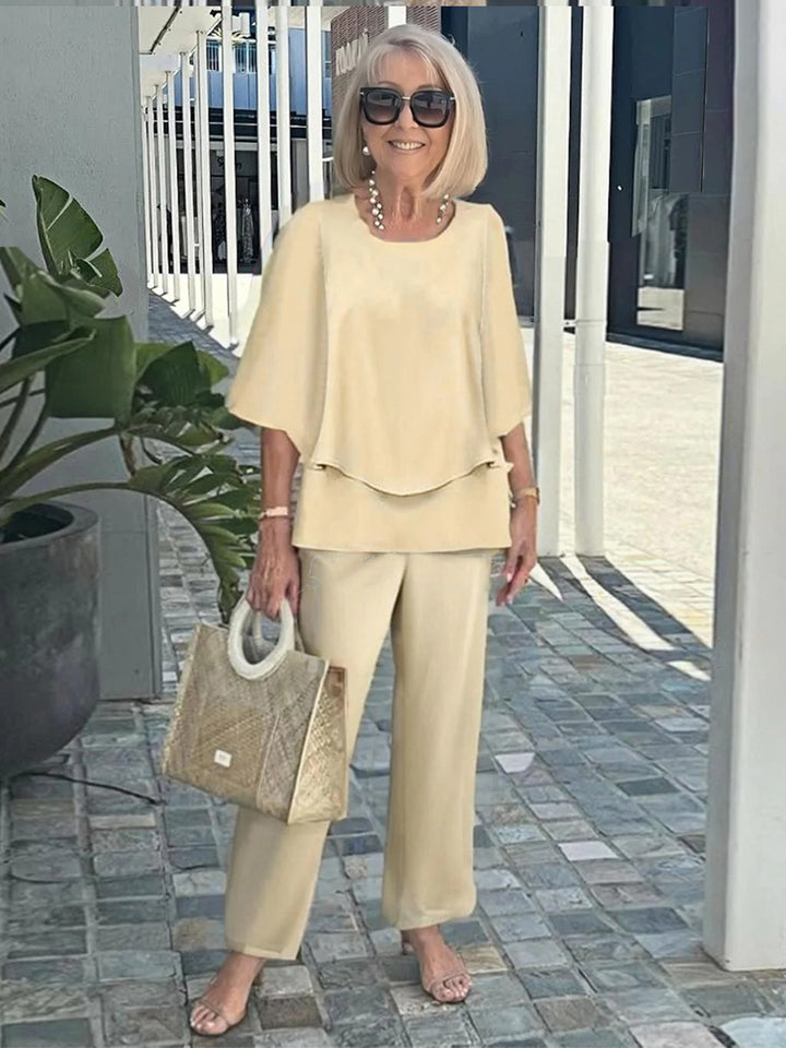 Améa | Printed Floral Pants Set