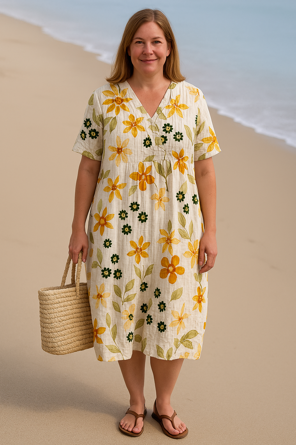 Blossom | Floral Print Tummy-Enhancing Dress