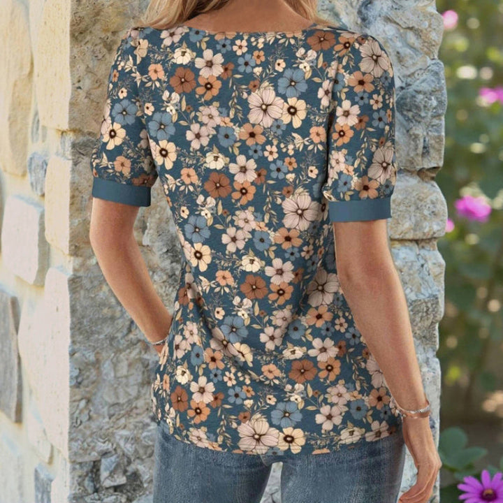 Mercy Vintage Floral Print Blouse