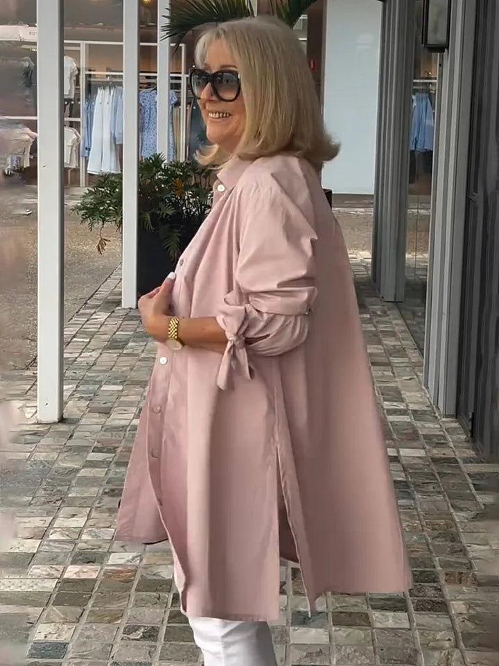 Carlina | Stand Collar Shirt Jacket