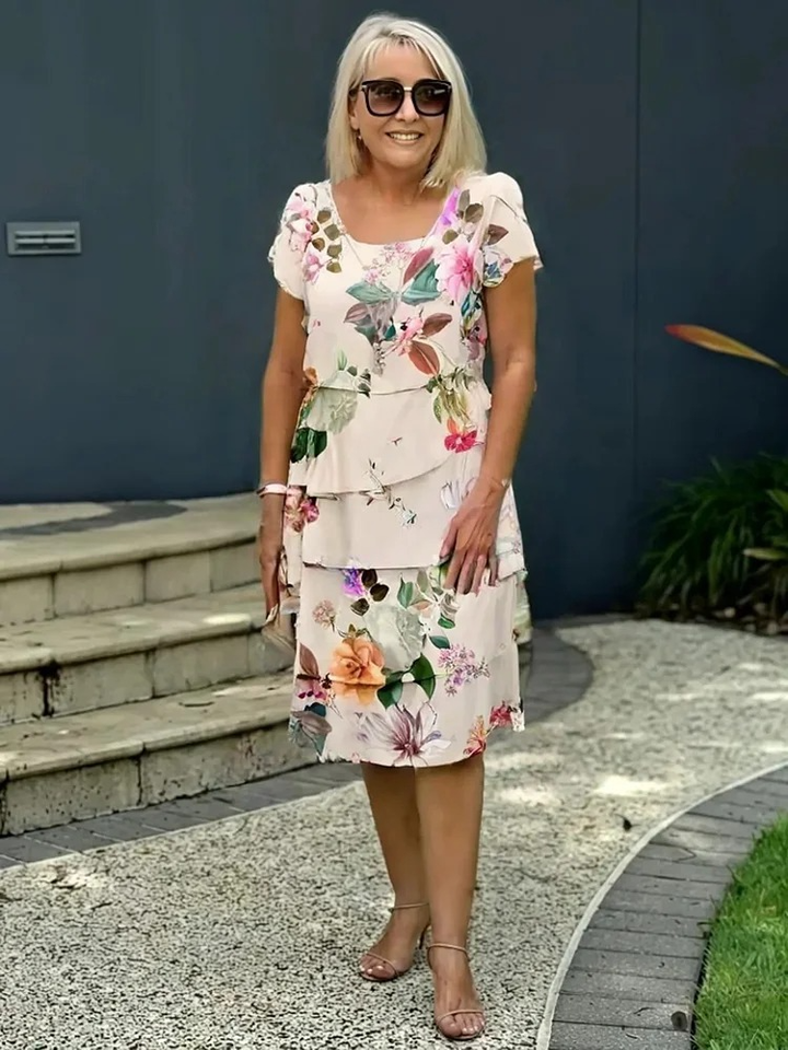 Émilie – Elegant Floral Maxi Dress