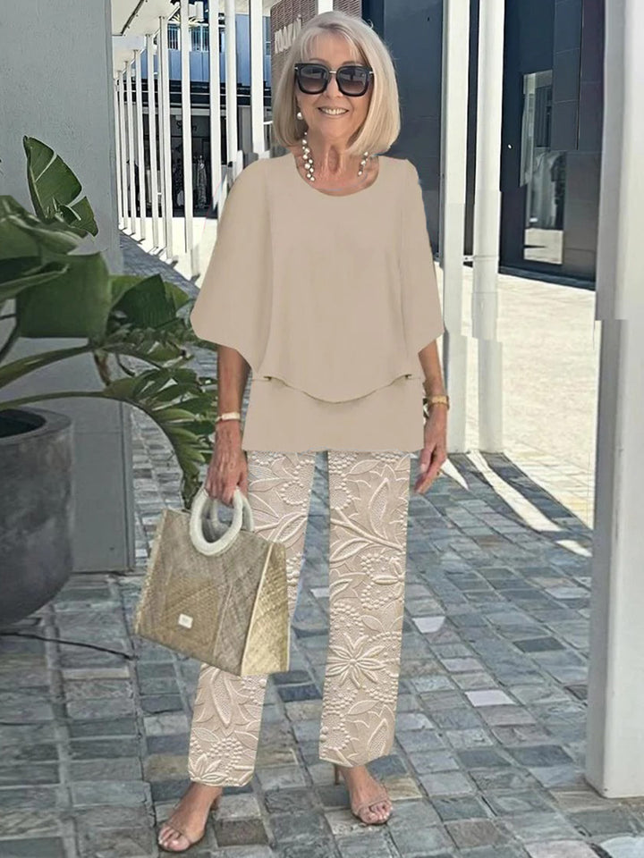 Améa | Printed Floral Pants Set