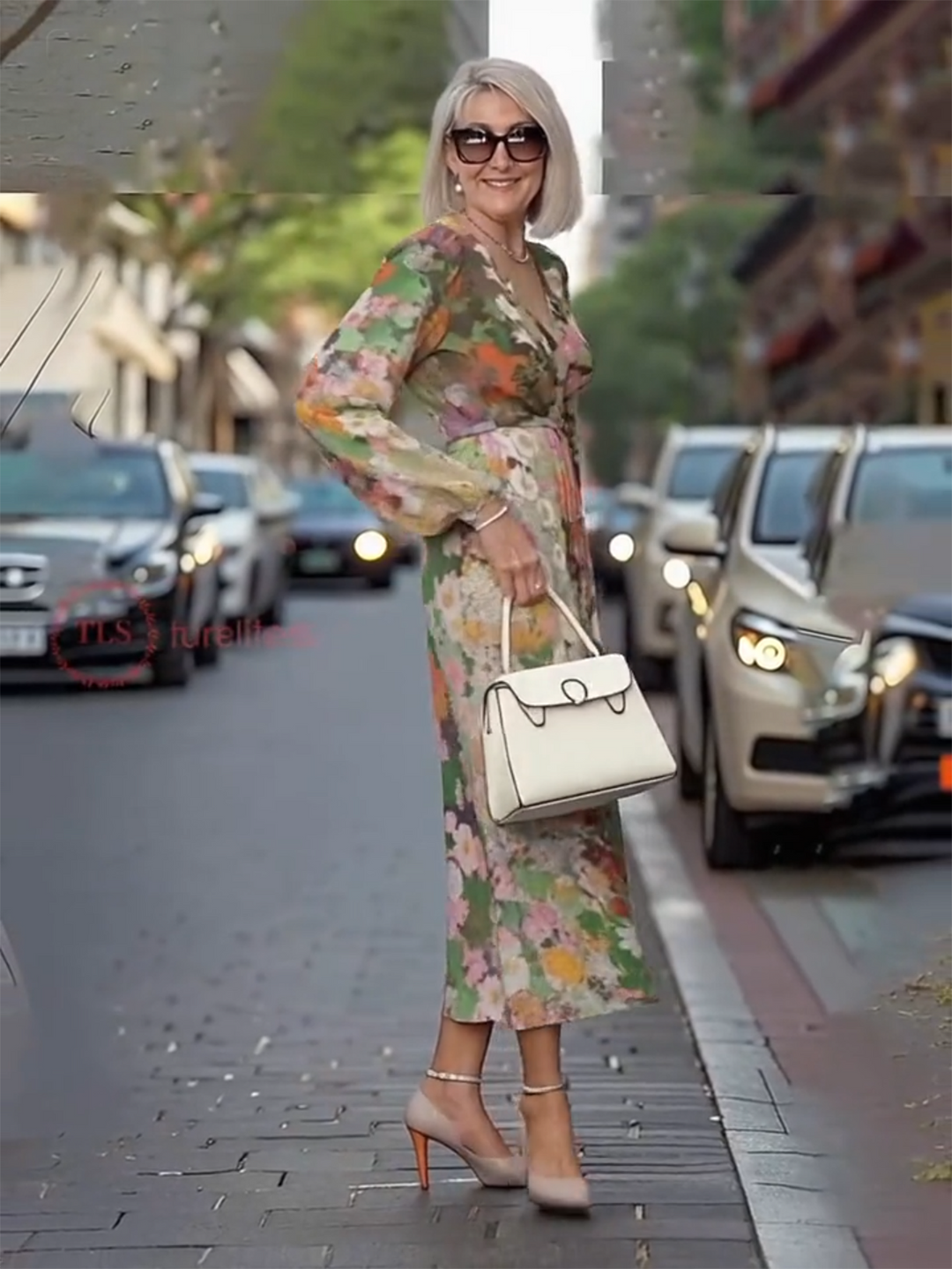 Meloni | Floral 3D Print Maxi Dress