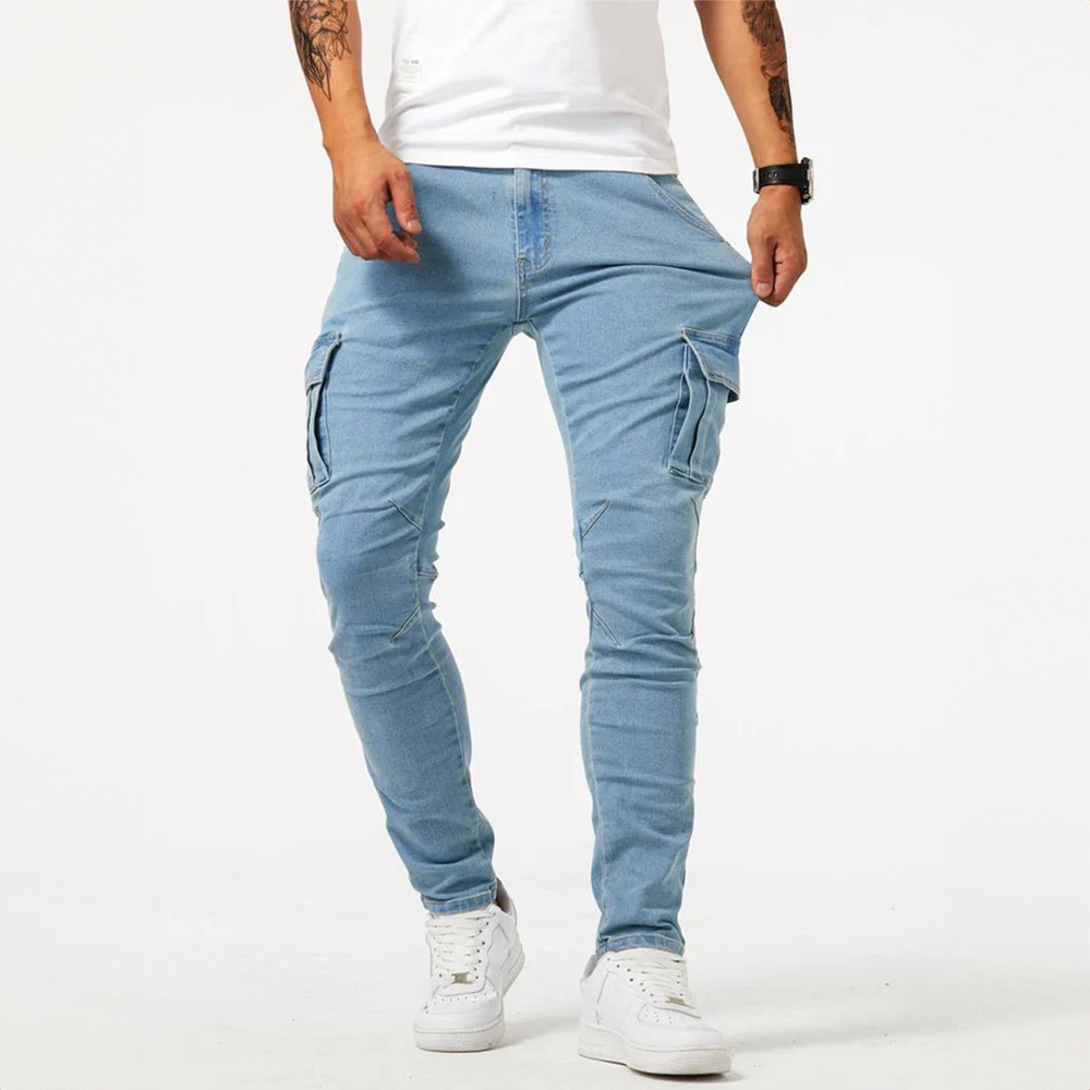 Metro Denim Cargo Jeans