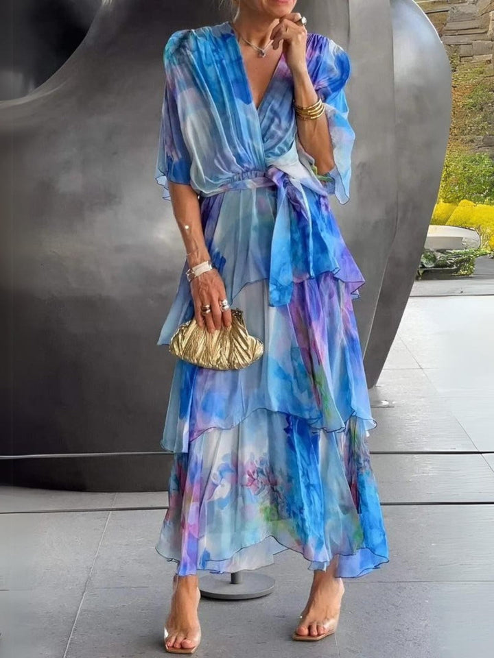 Diana | Elegant V-Neck Dress