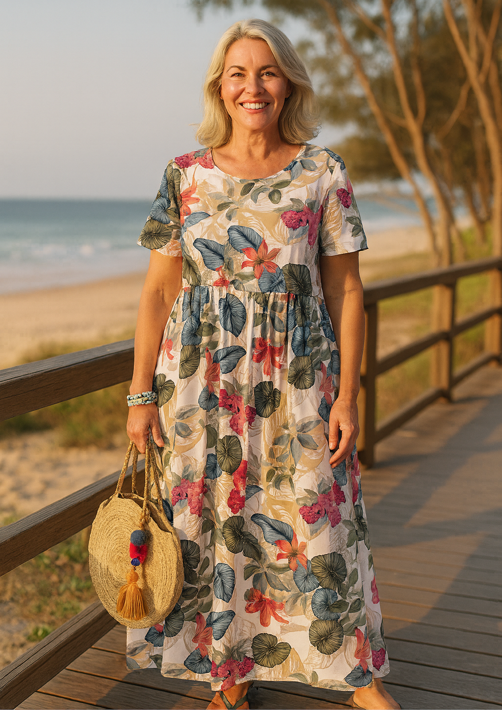 Masie | Effortless Floral Maxi Dress – Embrace Comfort and Confidence