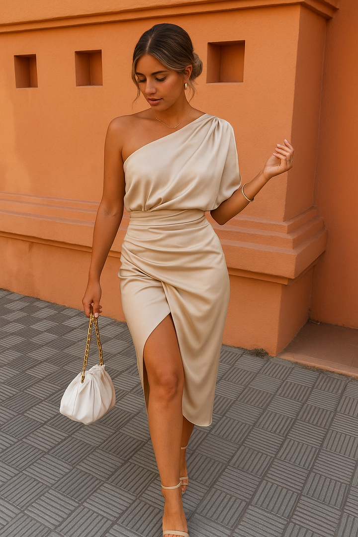 Dhalia | Elegant Asymmetric Dress