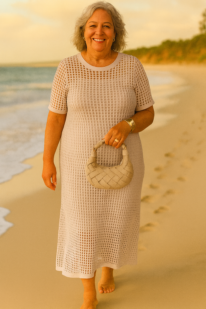 Celestia | Elegant Two-Piece Boat Neck Dress