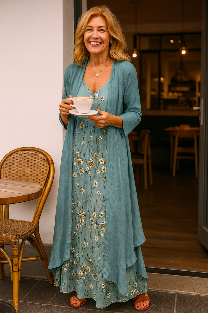 Mariselle | Chic Two-Piece Maxi Ensemble – Effortless Elegance and All-Day Comfort