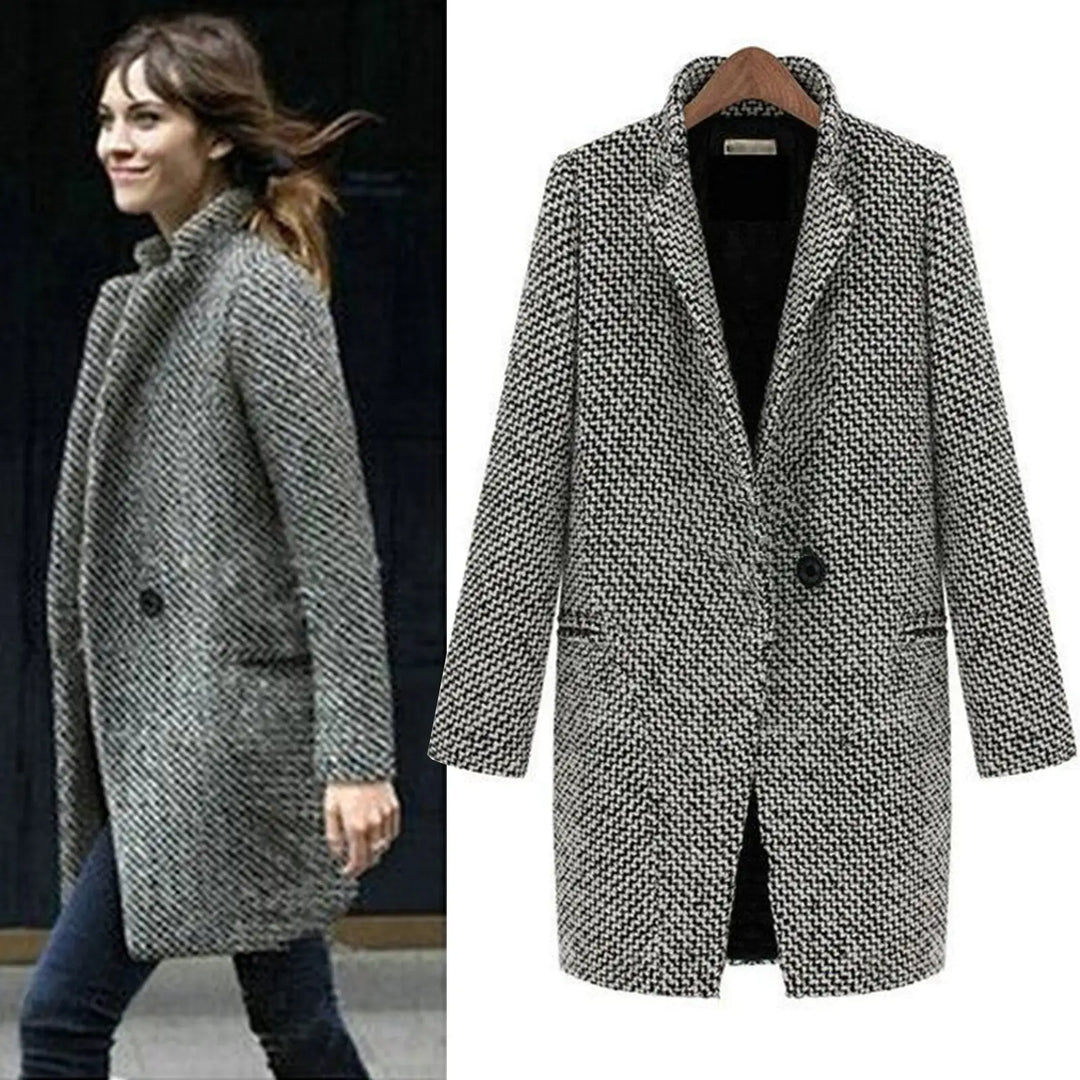 Cecilia | Elegant Long Wool Coat