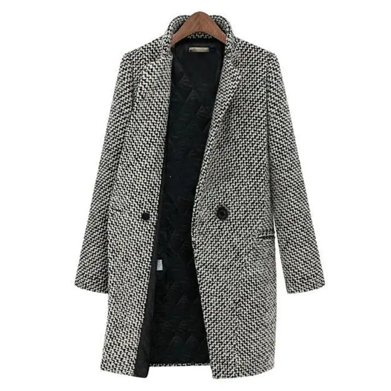 Cecilia | Elegant Long Wool Coat