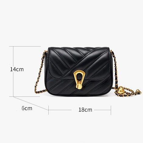 Yarrah | Genuine Leather Mini Chain Shoulder Bag