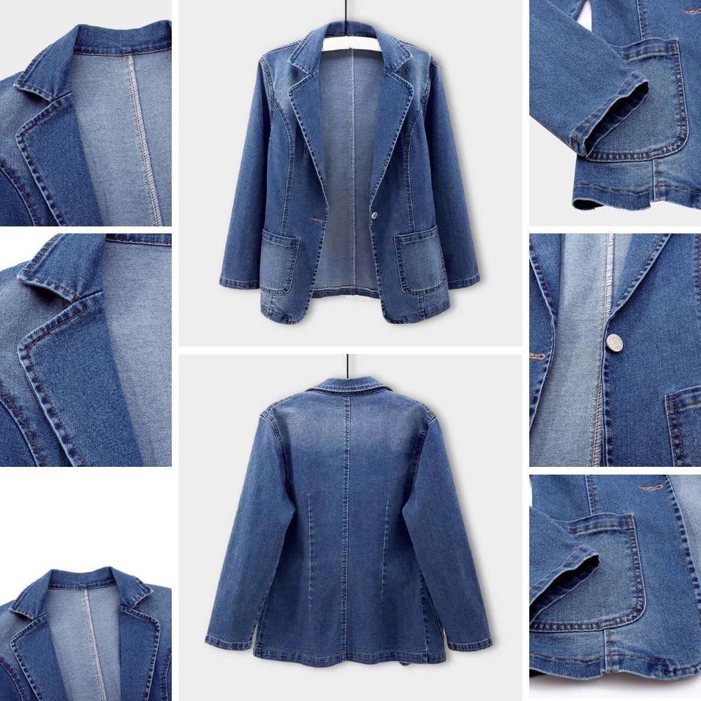 Jeanina® | Chic Women's Denim Blazer