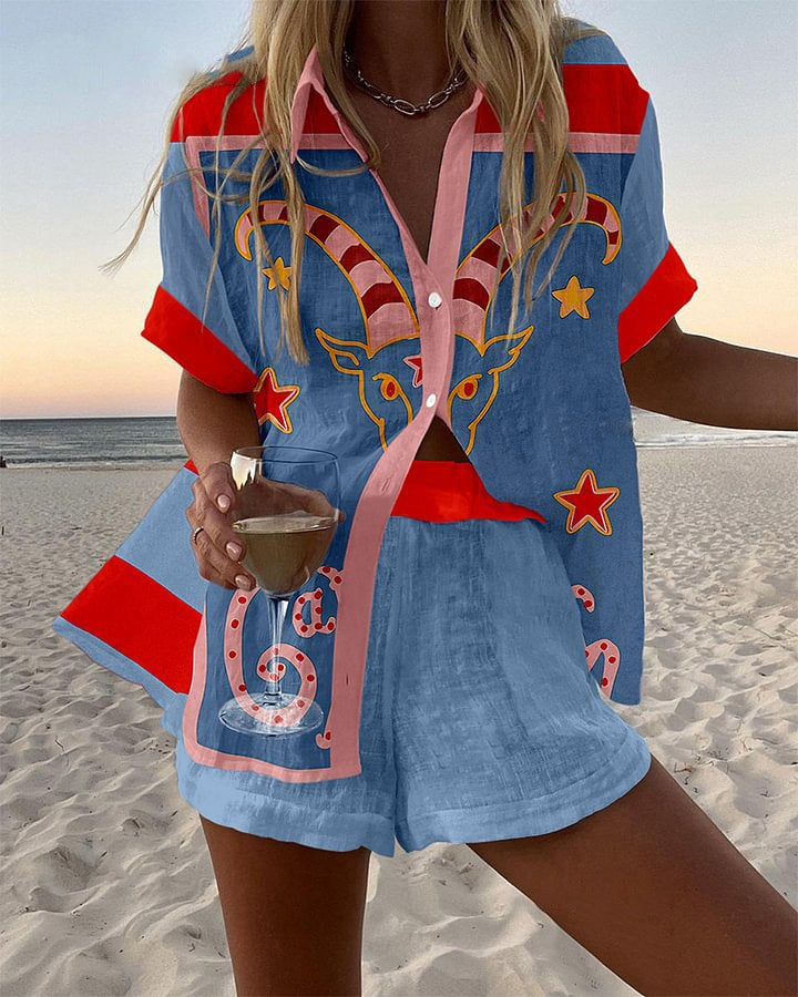 JULY | SHORT SET WITH PRINT