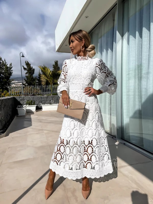 Georgina™ | Stylish French Lace Dress