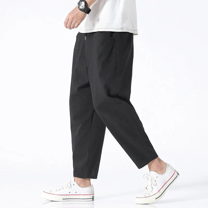 Nippon Linen Cropped Pants