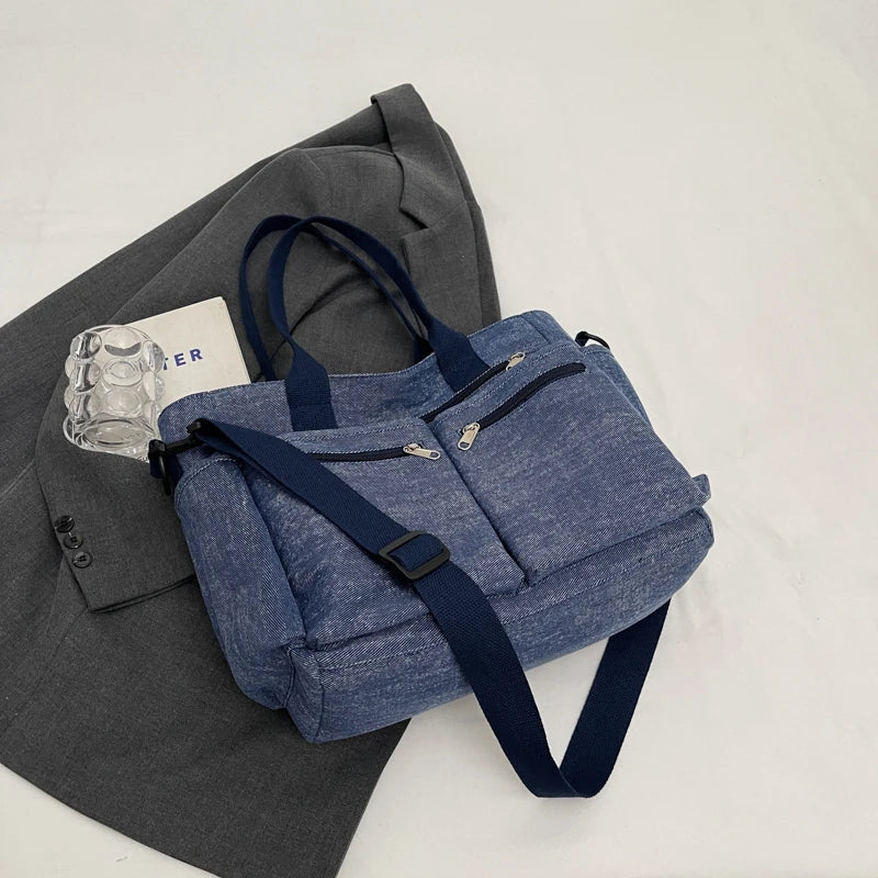 R Castelli Denim Tote Bag