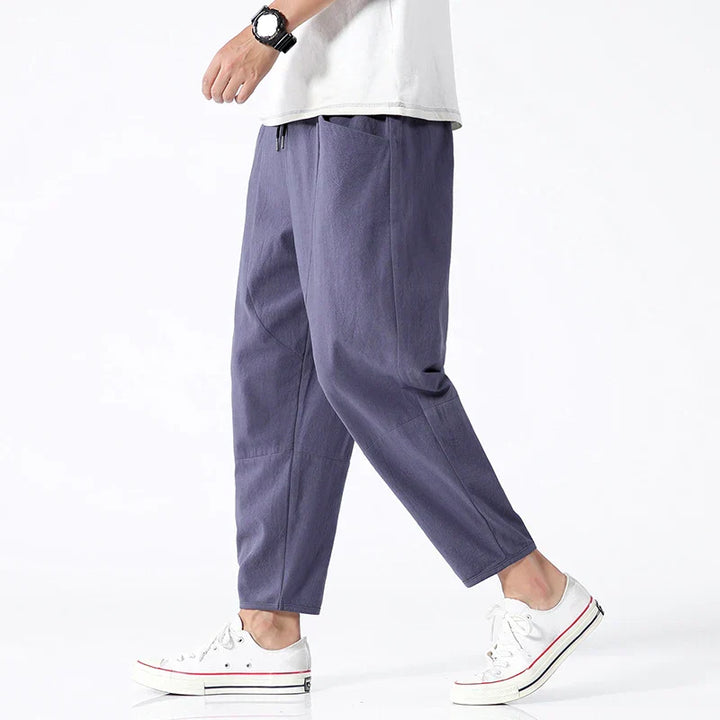 Nippon Linen Cropped Pants