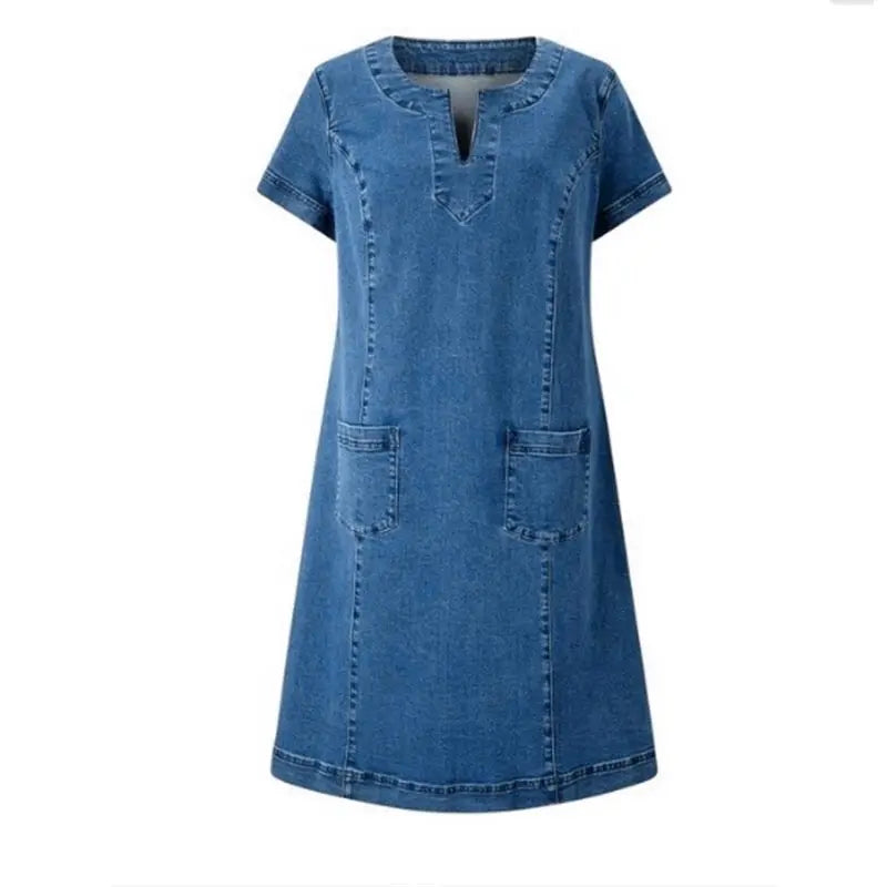Jeanina® | Cozy Denim Dress