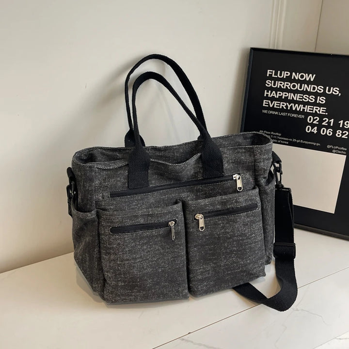 R Castelli Denim Tote Bag