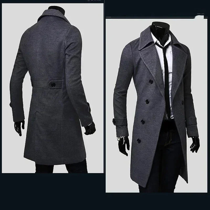 Spencer | Double Breasted Slim Fit Trenchcoat