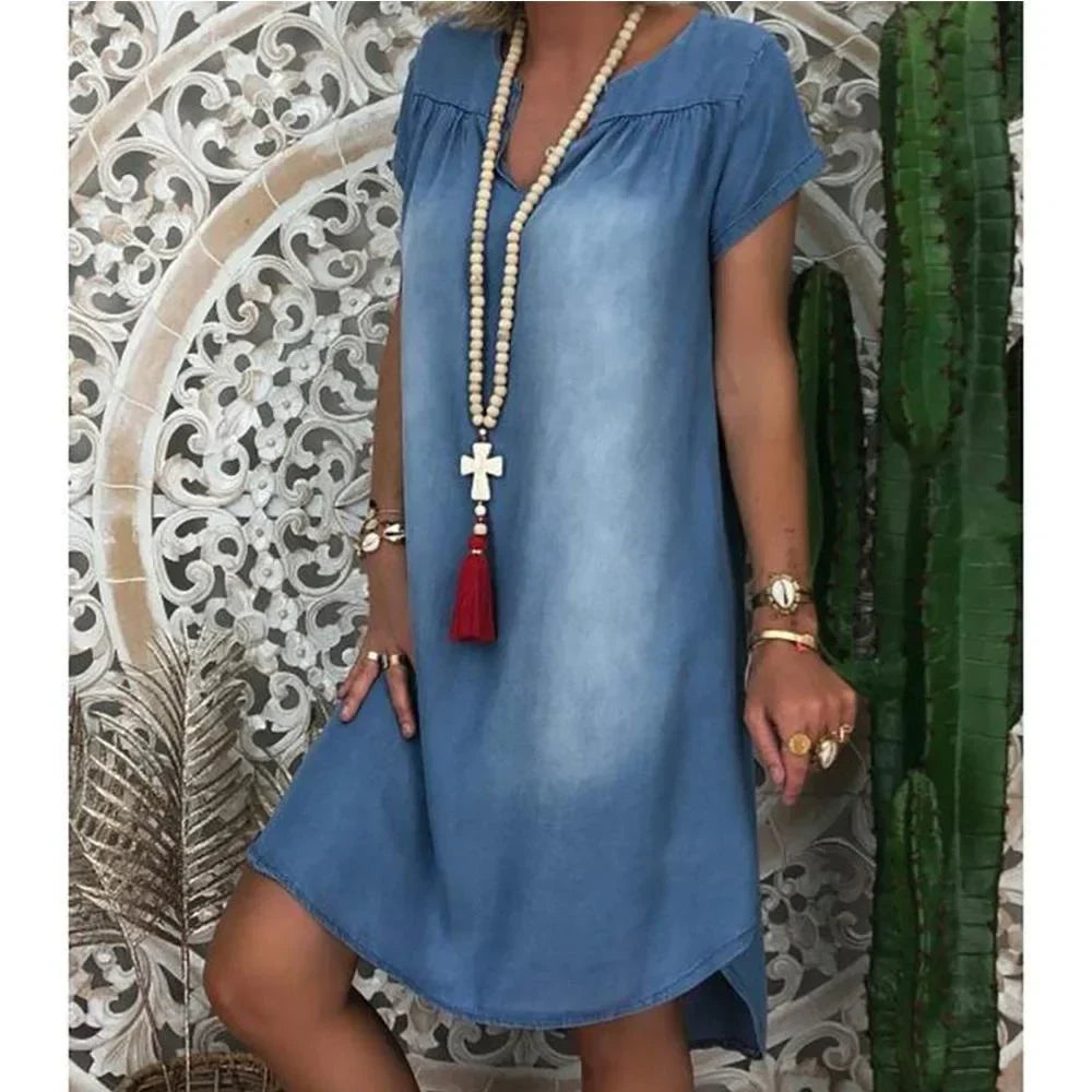 Jeanina™ | Easygoing Denim Summer Dress
