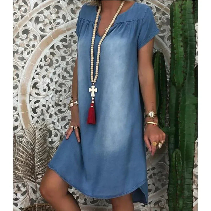 Jeanina™ | Easygoing Denim Summer Dress