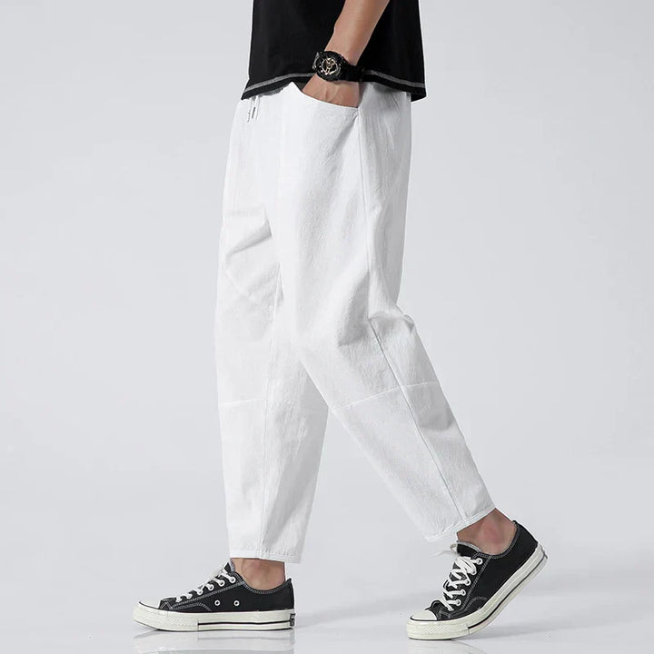 Nippon Linen Cropped Pants