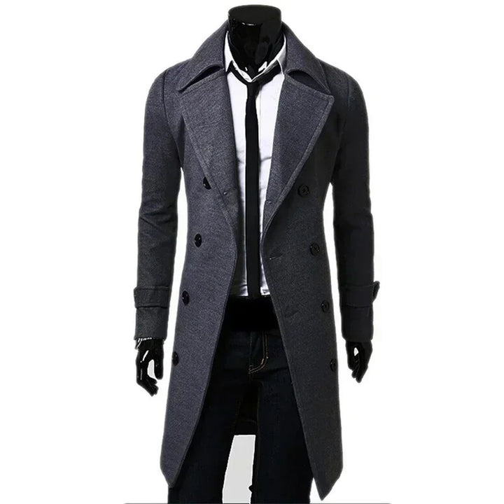 Spencer | Double Breasted Slim Fit Trenchcoat