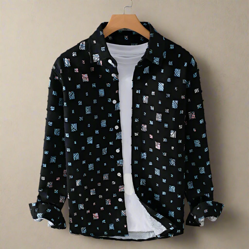 Fernando - Stylish Mosaic Print Shirt
