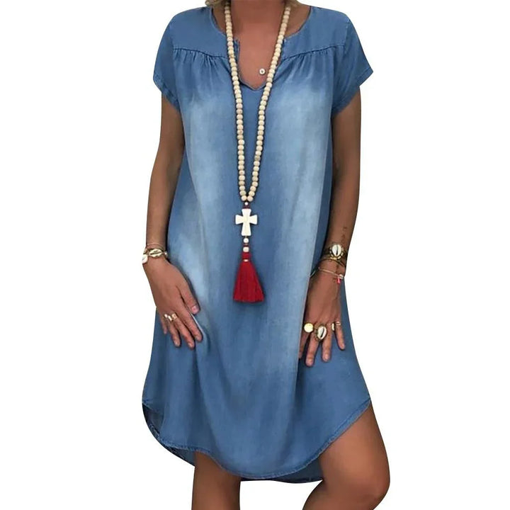 Jeanina™ | Easygoing Denim Summer Dress