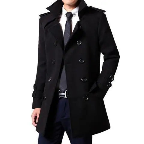 Talbot | Double-breasted Mid-length Trench Coat