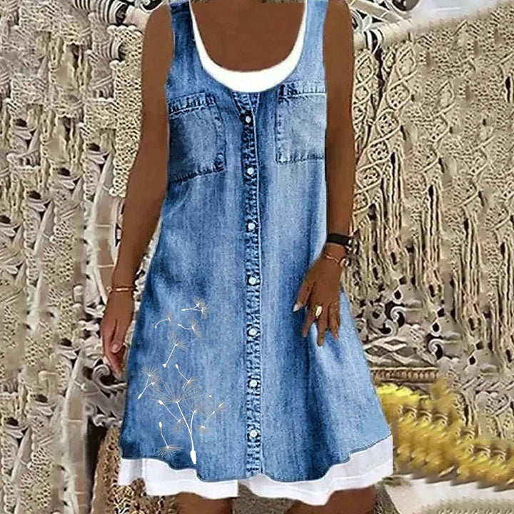 Jeanina™ | Chic and Comfortable Denim Dress